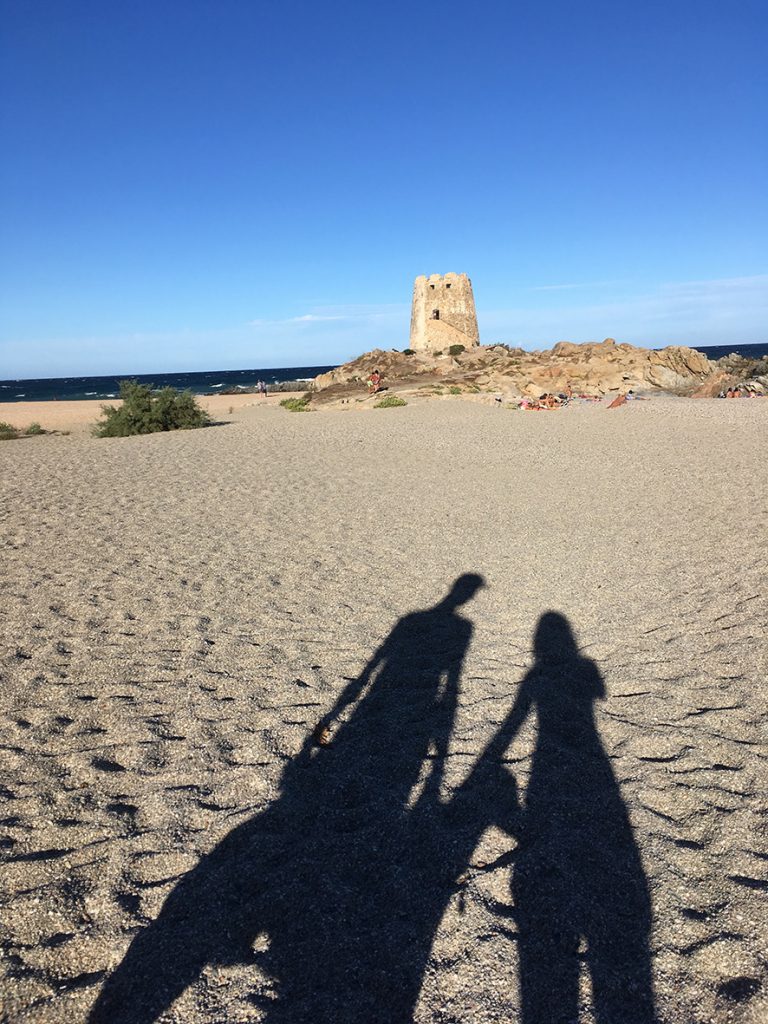 Strandspaziergang auf Sardinien Sardinien - Torre di Bari