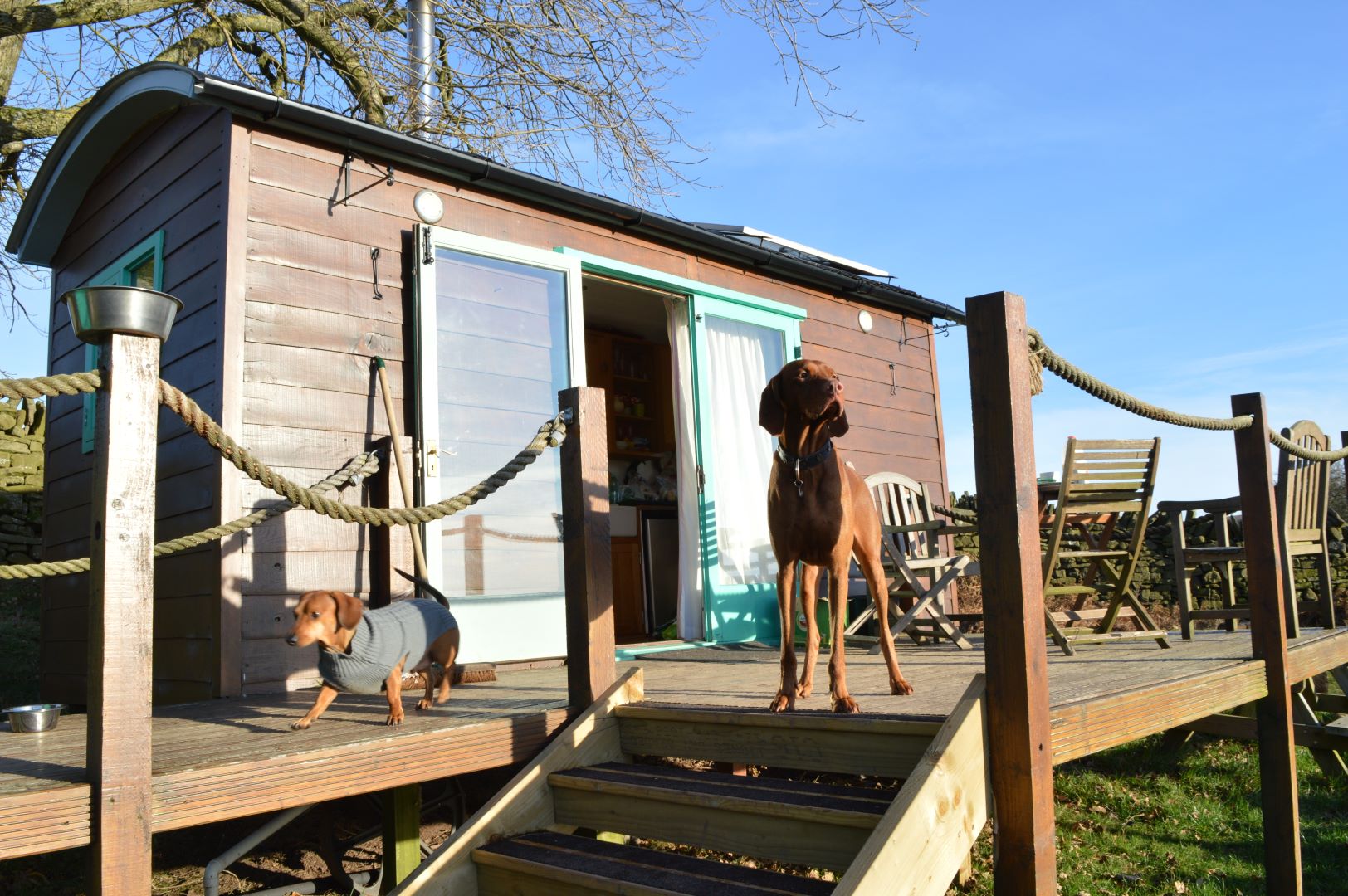 Eine gemütliche Schäferhütte in England