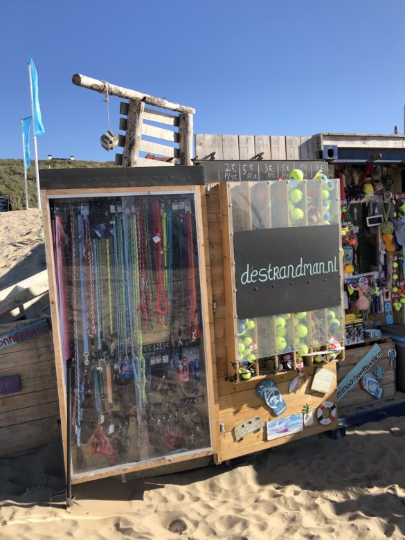 Hundezubehör am Strand